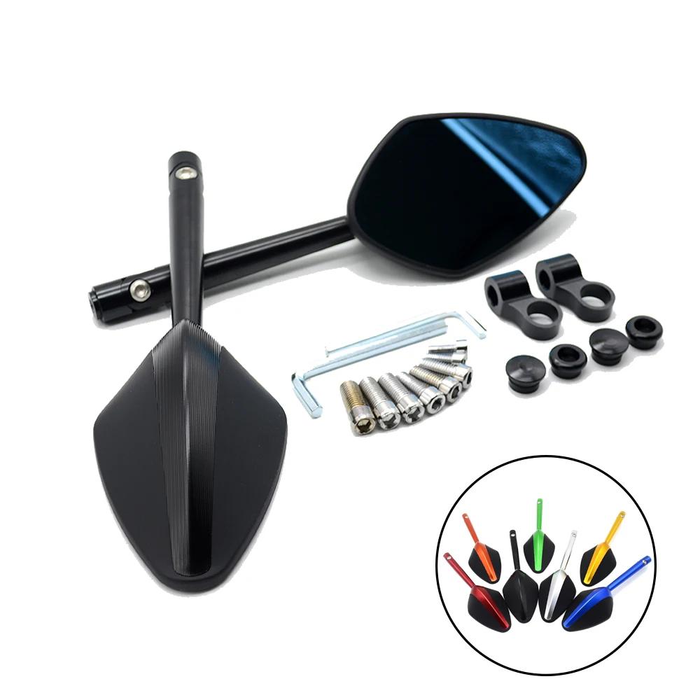Universal Motorcycle Aluminum Side Mirrors Rearview Mirror For Yamaha FZR YZF 600 600R R1 R6 R6S Kawasaki Ninja300 Z800/E
Universal Motorcycle Aluminum Side Mirrors Rearview Mirror For Yamaha FZR YZF 600 600R R1 R6 R6S Kawasaki Ninja300 Z800/E