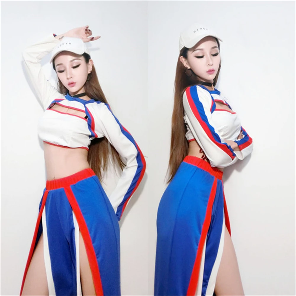 Nightclub costumes bar sexy dj show European and American hip hop hip-hop sports casual split trousers
Nightclub costumes bar sexy dj show European and American hip hop hip-hop sports casual split trousers