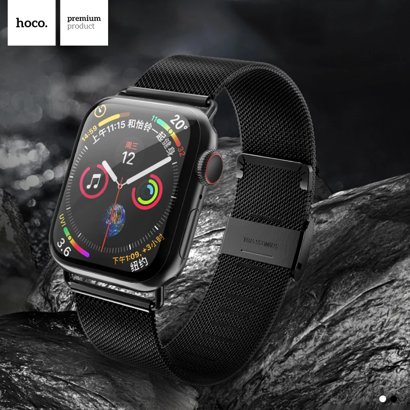 HOCO Нержавеющая Сталь Band для Apple Watch Series 5 4 3 2 1 iWatch 38 мм 44 мм 40 мм Милан Луп Двойная пряжка Женщины Мужчины Браслет
HOCO Нержавеющая Сталь Band для Apple Watch Series 5 4 3 2 1 iWatch 38 мм 44 мм 40 мм Милан Луп Двойная пряжка Женщины Мужчины Браслет