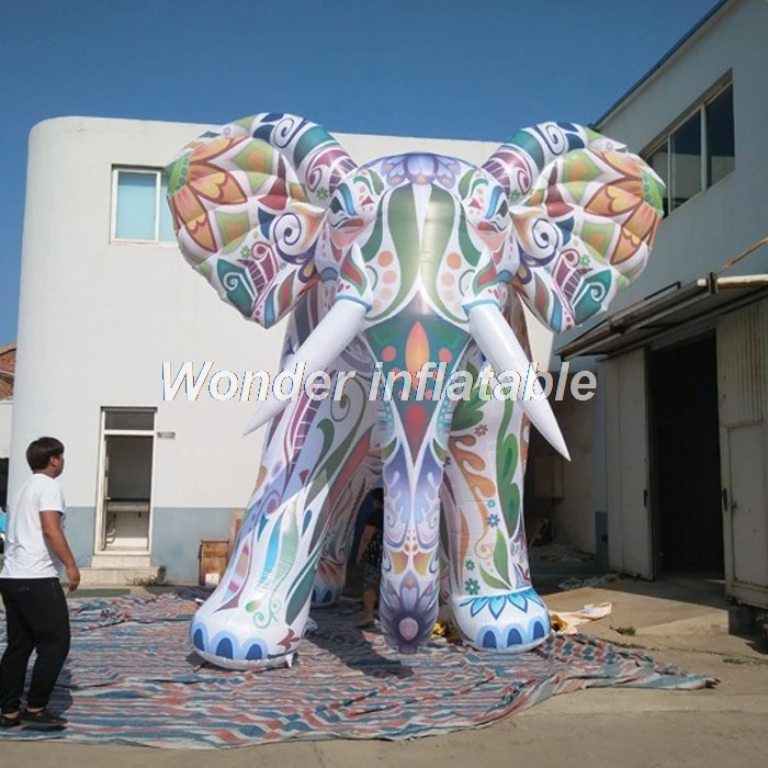 Most popular customized large colorful inflatable elephant model for advertising
Most popular customized large colorful inflatable elephant model for advertising