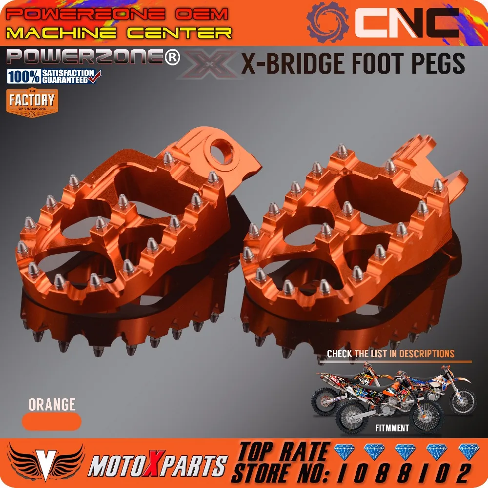 POWERZONE Billet CNC Foot Pegs Pedals Rests For KTM EXC SX SXF XC XCW EXCF EXCW XCFW MX SIX DAYS 65 85 125 250-530 MX Enduro
POWERZONE Billet CNC Foot Pegs Pedals Rests For KTM EXC SX SXF XC XCW EXCF EXCW XCFW MX SIX DAYS 65 85 125 250-530 MX Enduro