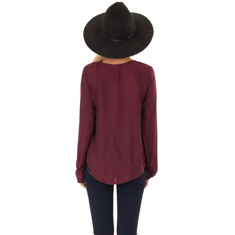 ROPALIA Women V Neck Chiffon Blouse Tops Solid Bandage Casual Lady Blouse Shirt Button Long Sleeved Blouses Women Clothing
ROPALIA Women V Neck Chiffon Blouse Tops Solid Bandage Casual Lady Blouse Shirt Button Long Sleeved Blouses Women Clothing