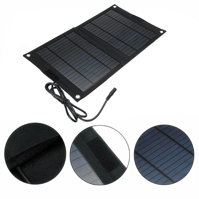 New Portable 25W Dual Usb Solar Panel Mobile Sun-Power Battery Power Car Charger Dc12V/5V | Электроника