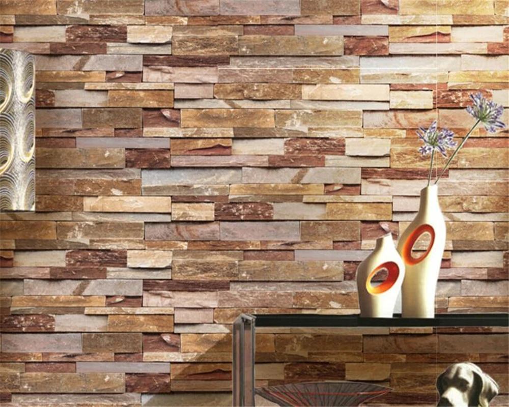 beibehang papel de parede wallpaper Retro high pvc brick wall 3d wallpaper fashion three-dimensional culture stone backdrop wall
beibehang papel de parede wallpaper Retro high pvc brick wall 3d wallpaper fashion three-dimensional culture stone backdrop wall