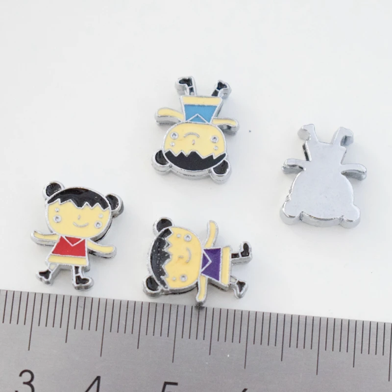 8mm Hole Sweet Adorable Girl Kids Slide Charms Beads DIY Accessories Handmade Jewelry For Bracelets Key Chains Pet Collar | Украшения и