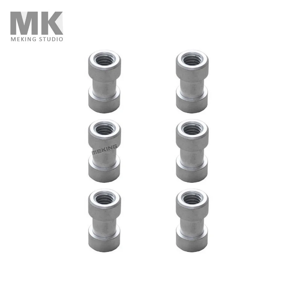 6pcs 1/4" and 3/8" Female Threaded Tripod screw Adapter to Light Stand for Bracket 6in1 kit
6pcs 1/4" and 3/8" Female Threaded Tripod screw Adapter to Light Stand for Bracket 6in1 kit