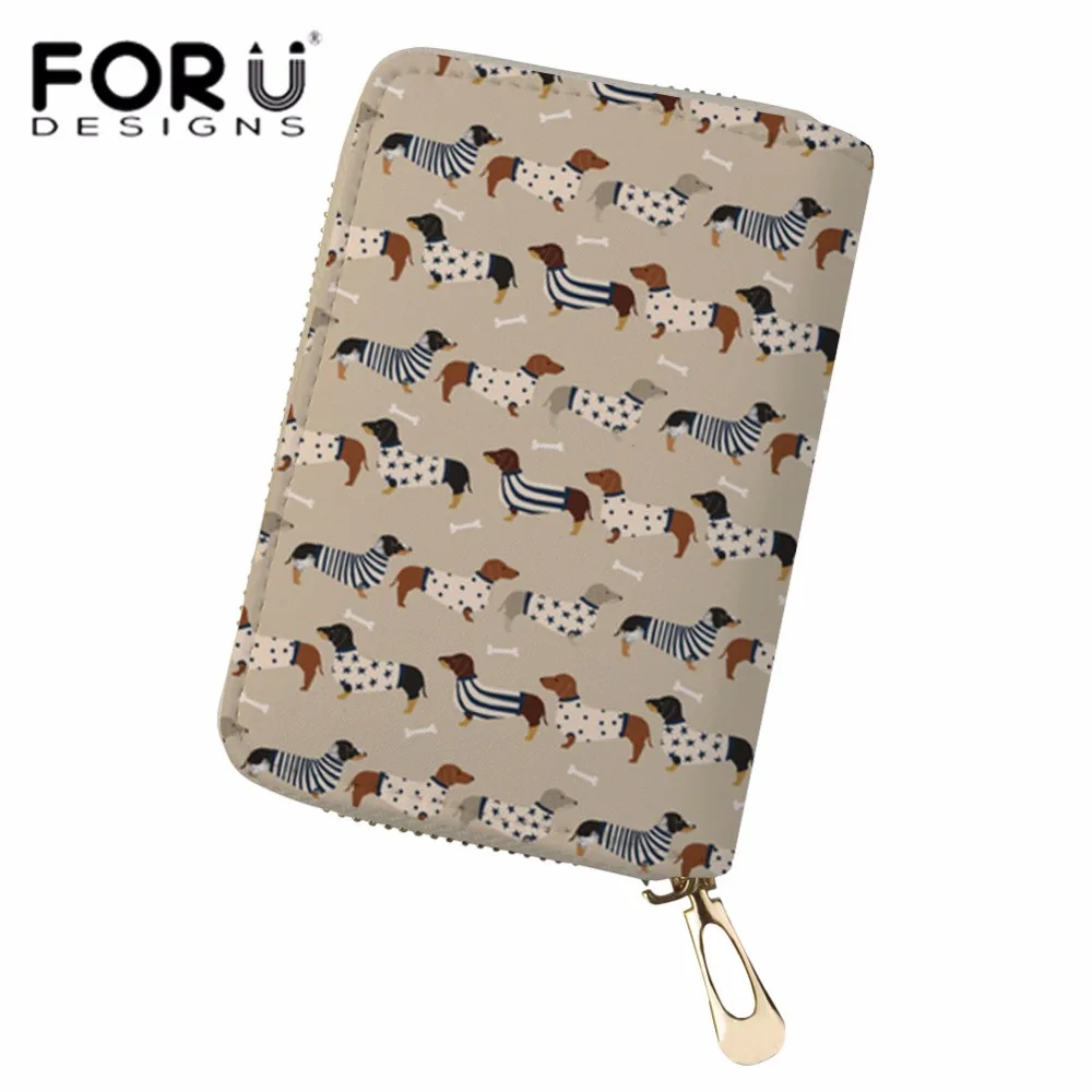 FORUDESIGNS Women Card Holder Doxie Dachshund Printing Passport Cover Pu Leather Purse for Credit Card Girls Cute ID Card Holder
FORUDESIGNS Women Card Holder Doxie Dachshund Printing Passport Cover Pu Leather Purse for Credit Card Girls Cute ID Card Holder