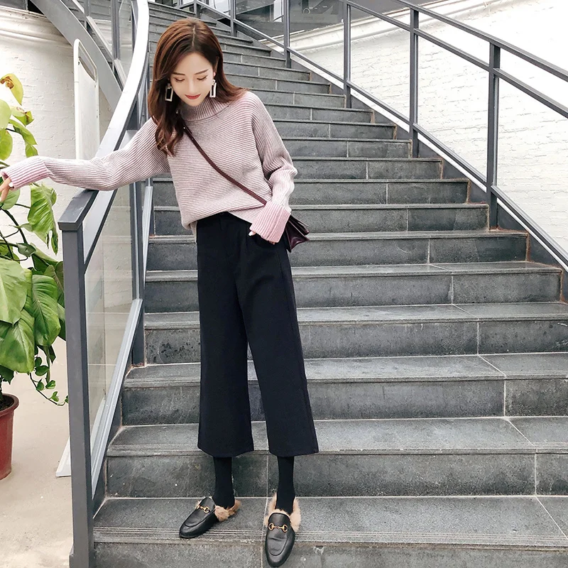 Women's suit wide leg pants sweater two sets of women 2018 new autumn Korean fashion solid color wild loose women's clothes
Women's suit wide leg pants sweater two sets of women 2018 new autumn Korean fashion solid color wild loose women's clothes