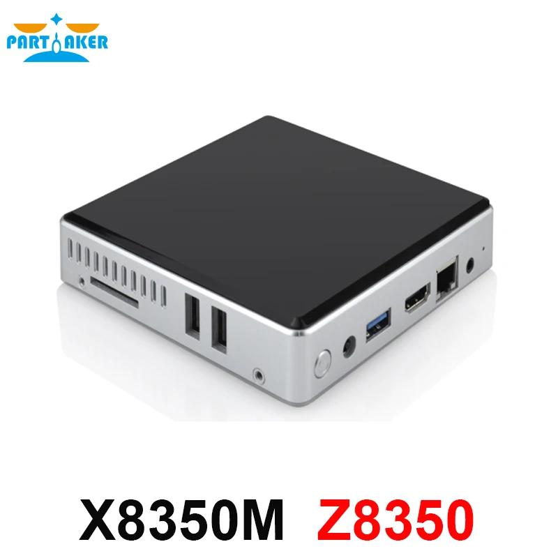 

Partaker Mini PC Windows 10 Intel Atom X5-Z8350 Quad Core WiFi Bluetooth VGA HDMI 2GB RAM 32GB SSD