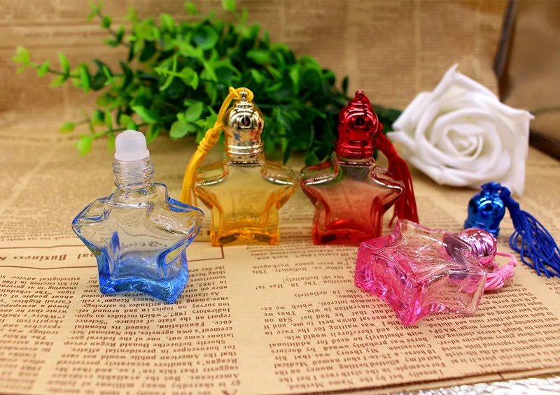 10ML Color Star Perfume Bottle Portable Roll On Glass Sample Bottle 5PCS/LOT 
10ML Color Star Perfume Bottle Portable Roll On Glass Sample Bottle 5PCS/LOT