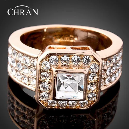 Chran Silver and Gold Color Crystal Ring For Women Man Vintage Square Stone Ring Party Female Finger Jewelry
Chran Silver and Gold Color Crystal Ring For Women Man Vintage Square Stone Ring Party Female Finger Jewelry