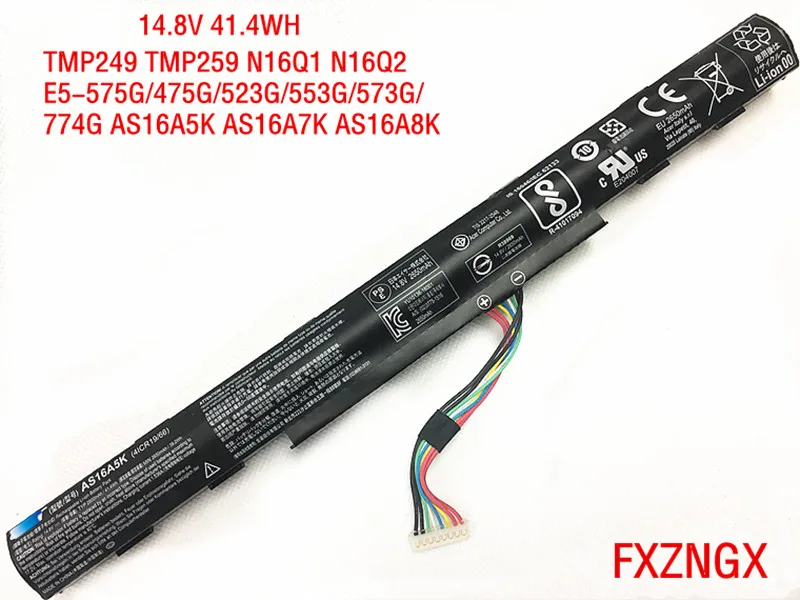 Аккумулятор AS16A5K, 14,8 в, 41.4Wh, для Acer Aspire E15 E5-575G, E5-475G, E5-523G, E5-553G, E5-573G, E5-774G, AS16A7K, AS16A8K
Аккумулятор AS16A5K, 14,8 в, 41.4Wh, для Acer Aspire E15 E5-575G, E5-475G, E5-523G, E5-553G, E5-573G, E5-774G, AS16A7K, AS16A8K