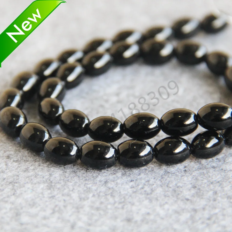 Фото Аксессуары для поделок ожерелье браслет 6x9 мм черный оникс - купить
