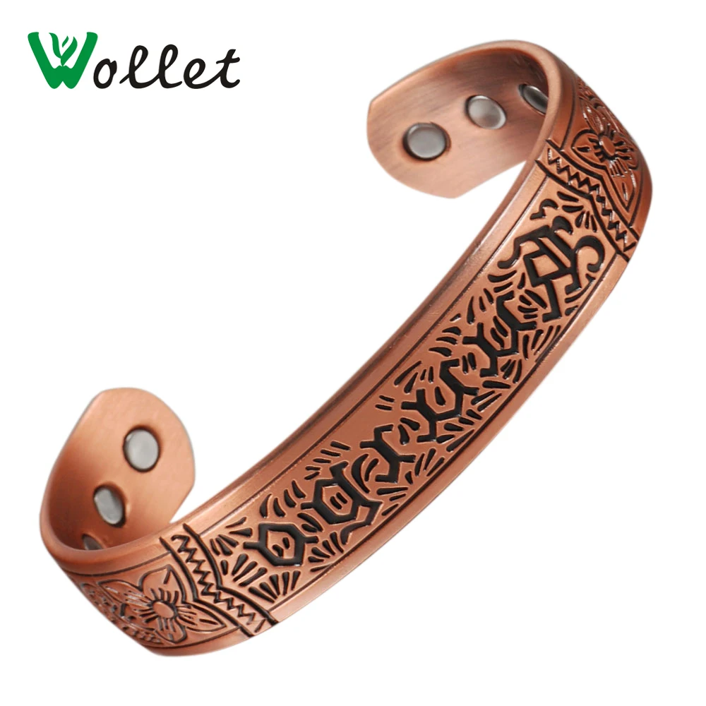 Браслеты Wollet из чистой меди, магнитные медные браслеты для мужчин, открытые манжеты, антикварные Антикварные антиартриты, 7 дюймов, Магниты 6...
Браслеты Wollet из чистой меди, магнитные медные браслеты для мужчин, открытые манжеты, антикварные Антикварные антиартриты, 7 дюймов, Магниты 6...