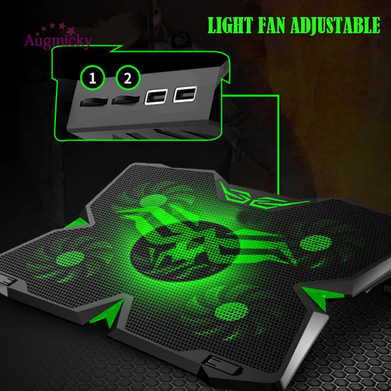 Ultra Quiet Radiator laptop Cooler Cooling Pad with LED 5fans USB 2.0 Notebook stand Holder For macbook/Dell/Asus14"15.6"17 inch
Ultra Quiet Radiator laptop Cooler Cooling Pad with LED 5fans USB 2.0 Notebook stand Holder For macbook/Dell/Asus14"15.6"17 inch