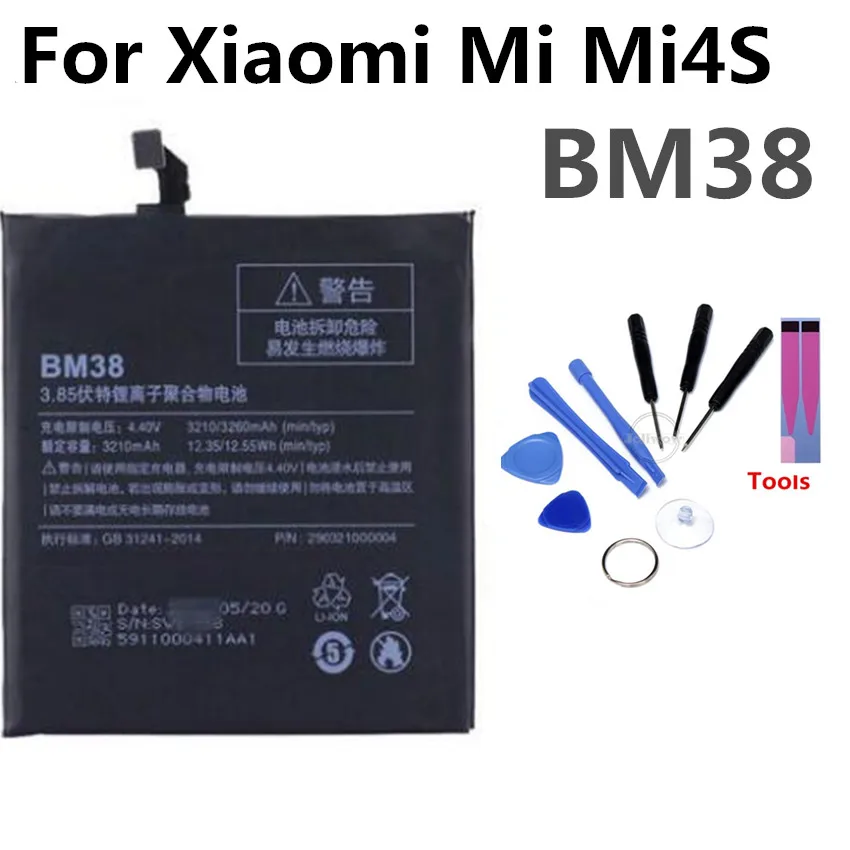 BM38 Mobile Phone Battery For Xiaomi Mi Mi4S MI4 S Real Capacity 3260mAh Replacement Li-ion Battery
BM38 Mobile Phone Battery For Xiaomi Mi Mi4S MI4 S Real Capacity 3260mAh Replacement Li-ion Battery