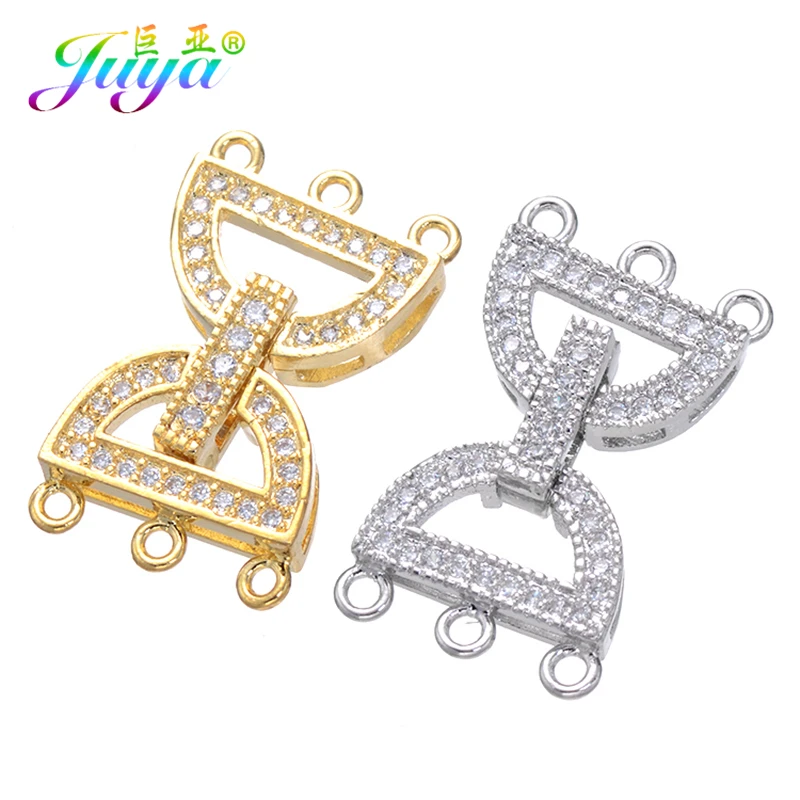 DIY Pearls Bracelets Necklace Metal Clasps Making Findings Supplies Micro Pave Zircon Copper Connector Loops Clasps Accessories
DIY Pearls Bracelets Necklace Metal Clasps Making Findings Supplies Micro Pave Zircon Copper Connector Loops Clasps Accessories