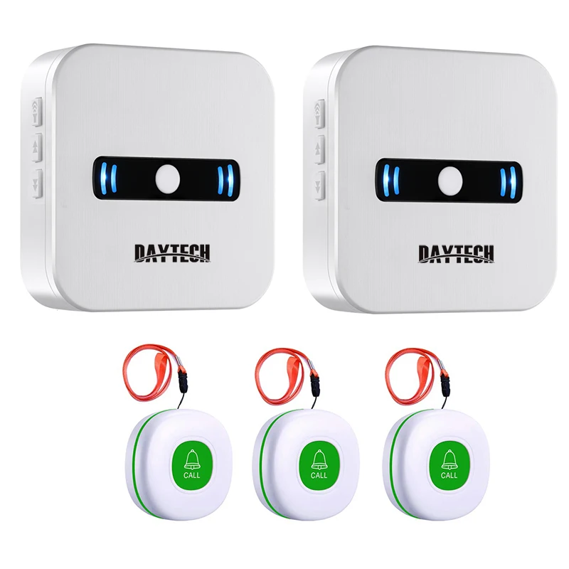 DAYTECH Caregiver Pagers Wireless Call Button for Elderly Patient Personal in Home Alert Calling System Emergency Transmitters
DAYTECH Caregiver Pagers Wireless Call Button for Elderly Patient Personal in Home Alert Calling System Emergency Transmitters