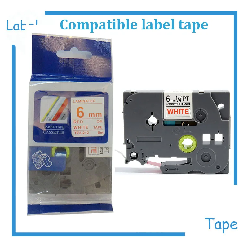 1PK 6MM TZ Label Tape TZe-212 TZe212 tz212 Compatible Brother ptouch printer Red on White
1PK 6MM TZ Label Tape TZe-212 TZe212 tz212 Compatible Brother ptouch printer Red on White