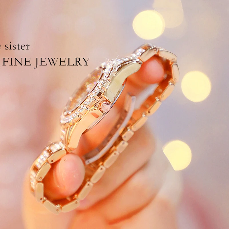 BS Rose Gold Quartz Wristwatch Luxury Diamond Lady Clock Life Waterpoorf Watches Women Fashion Stainless Steel Wife Watch Gifts
BS Rose Gold Quartz Wristwatch Luxury Diamond Lady Clock Life Waterpoorf Watches Women Fashion Stainless Steel Wife Watch Gifts