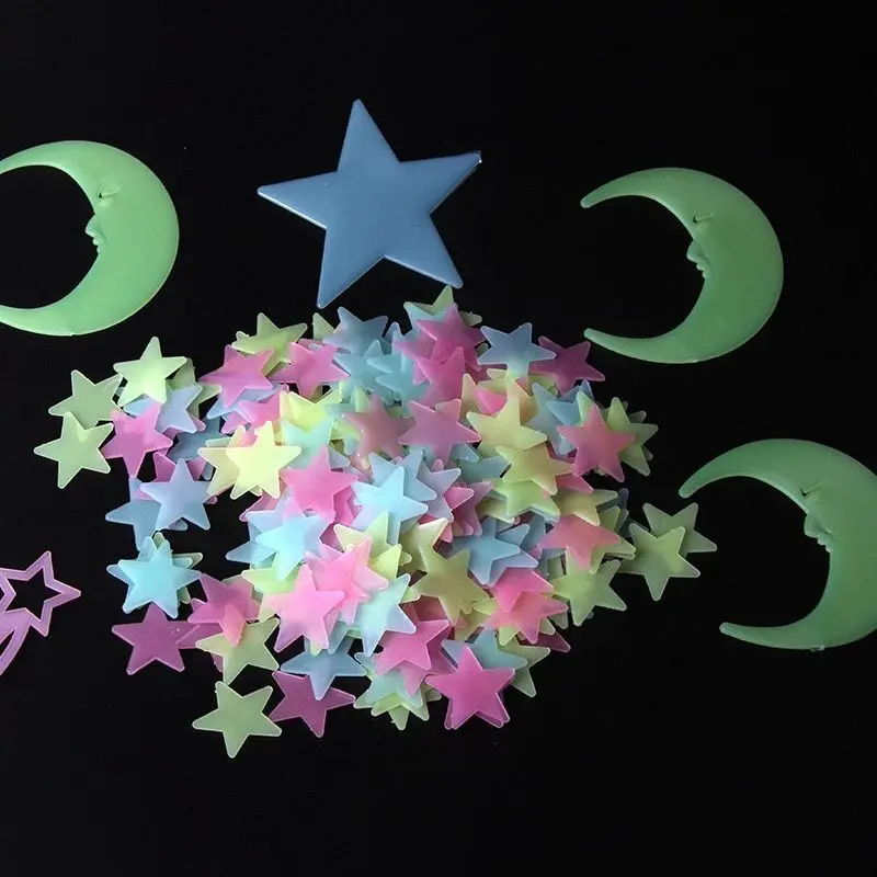 1000 pcs/set DIY 3D Stars Moon Glow In The Dark Luminous Fluorescent Butterfly Meteor Plastic Stickers Decals Toys for Baby Kids
1000 pcs/set DIY 3D Stars Moon Glow In The Dark Luminous Fluorescent Butterfly Meteor Plastic Stickers Decals Toys for Baby Kids