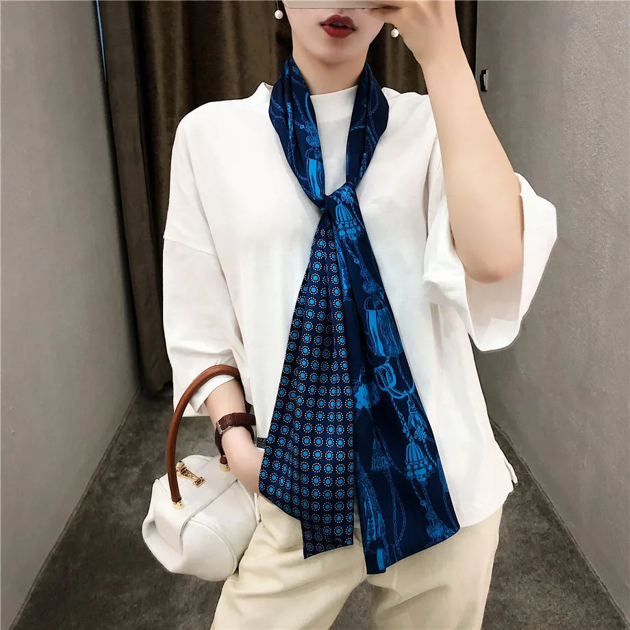 New Design Rope Tassels Brand Scarf Double-deck Twill Scarf For Ladies Head Silk Scarves Wraps Women Handkerchief Drop shipping
New Design Rope Tassels Brand Scarf Double-deck Twill Scarf For Ladies Head Silk Scarves Wraps Women Handkerchief Drop shipping