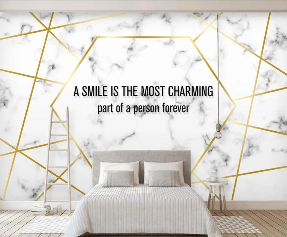 Custom 3D wallpaper mural Nordic modern simple line geometry marble TV background wall decorative painting
Custom 3D wallpaper mural Nordic modern simple line geometry marble TV background wall decorative painting