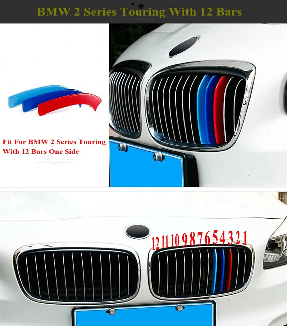 JanDeNing For 3Pcs Car Front 12 Bar Kidney Grill Tri-color Card Bar Buckle Insert Clip Cover Fit 2015-2017 BMW 2 Series Touring
JanDeNing For 3Pcs Car Front 12 Bar Kidney Grill Tri-color Card Bar Buckle Insert Clip Cover Fit 2015-2017 BMW 2 Series Touring