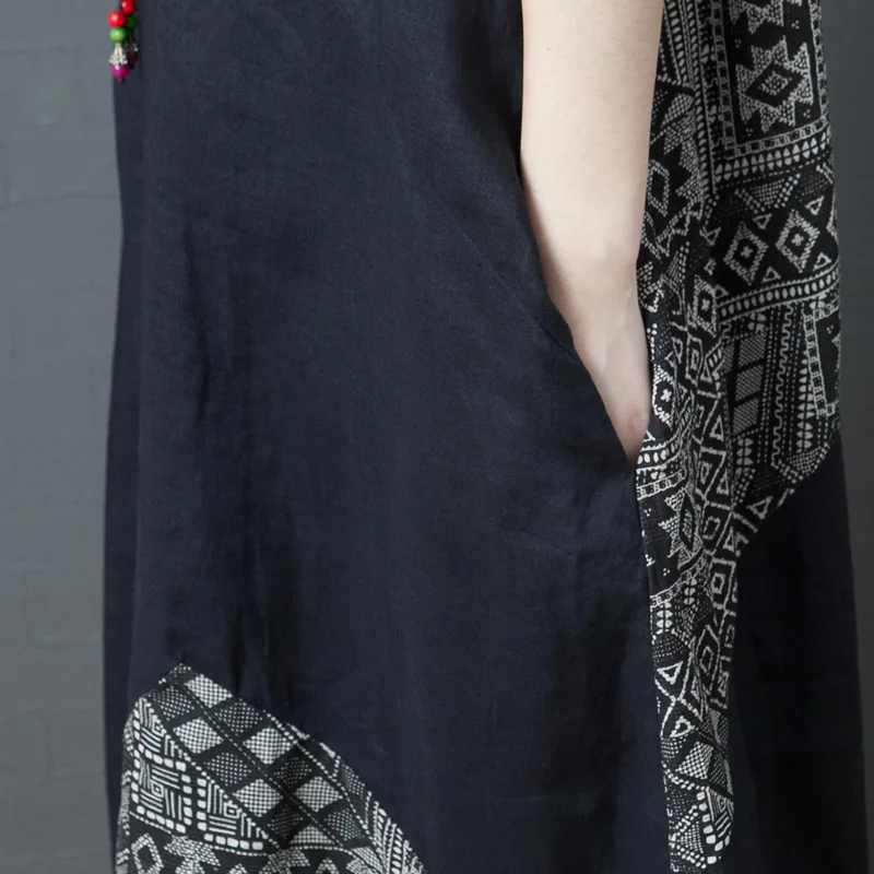 New Summer Loose Plus size Dress Vintage Casual Print Patchwork Long Dresses Cotton Linen Dress Short Sleeve Vestidos
New Summer Loose Plus size Dress Vintage Casual Print Patchwork Long Dresses Cotton Linen Dress Short Sleeve Vestidos