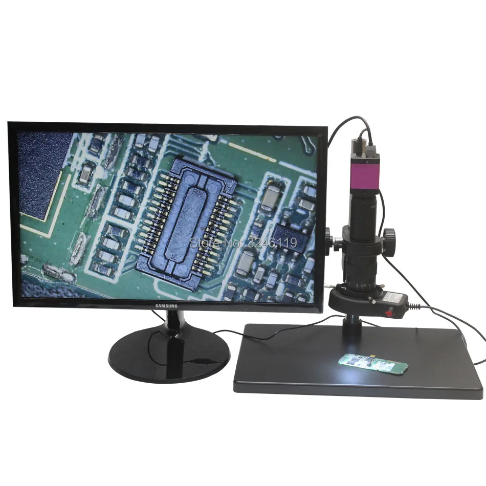 HD 2.0MP HDMI промышленный микроскоп Видео камера Запись видео Хранение Фото 10X-300X C-mount объектив большой размер верстак LED свет
HD 2.0MP HDMI промышленный микроскоп Видео камера Запись видео Хранение Фото 10X-300X C-mount объектив большой размер верстак LED свет