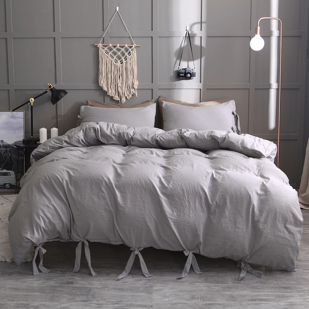 Lace cotton wash solid color soft and comfortable bedding set pillow quilt cover head pillowcase home textiles set bedding
Lace cotton wash solid color soft and comfortable bedding set pillow quilt cover head pillowcase home textiles set bedding