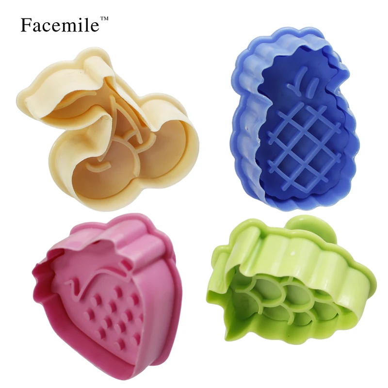 4pcs Fruit Pineapple/Strawberry/Grape/Cherry Cookie Biscuit Cutter Stamp Mold DIY Cake Molds Kitchenware Spring Die
4pcs Fruit Pineapple/Strawberry/Grape/Cherry Cookie Biscuit Cutter Stamp Mold DIY Cake Molds Kitchenware Spring Die