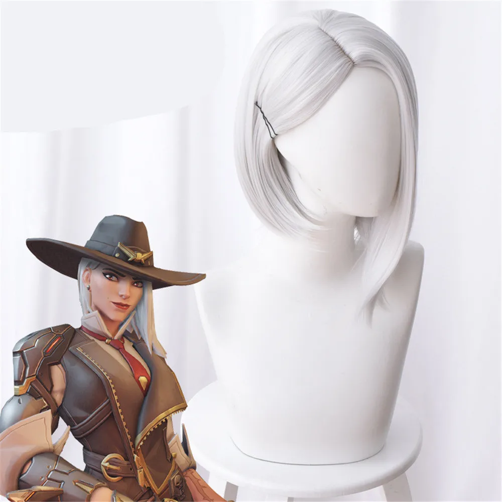 Sliver White Color Game Ashe Cosplay WigsHeat Resistant Synthetic Hair Perucas Women Cosplay Wig
Sliver White Color Game Ashe Cosplay WigsHeat Resistant Synthetic Hair Perucas Women Cosplay Wig