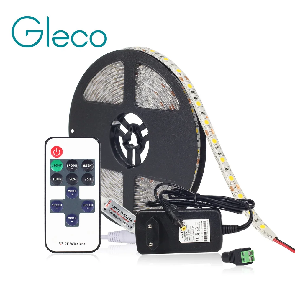 LED Strip set with Dimmer RF remote control 12V Adapter IP20 IP65 LED Strip Light 5050 60LEDs/m 5Meters White,Warm white,Blue
LED Strip set with Dimmer RF remote control 12V Adapter IP20 IP65 LED Strip Light 5050 60LEDs/m 5Meters White,Warm white,Blue