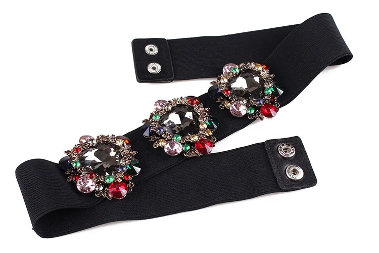 Luxury Colorful Flower Diamond Women Waist Belt High Elastic Waist Band Summer Shirt Dress Coat Corset Strap Belts Accessories
Luxury Colorful Flower Diamond Women Waist Belt High Elastic Waist Band Summer Shirt Dress Coat Corset Strap Belts Accessories