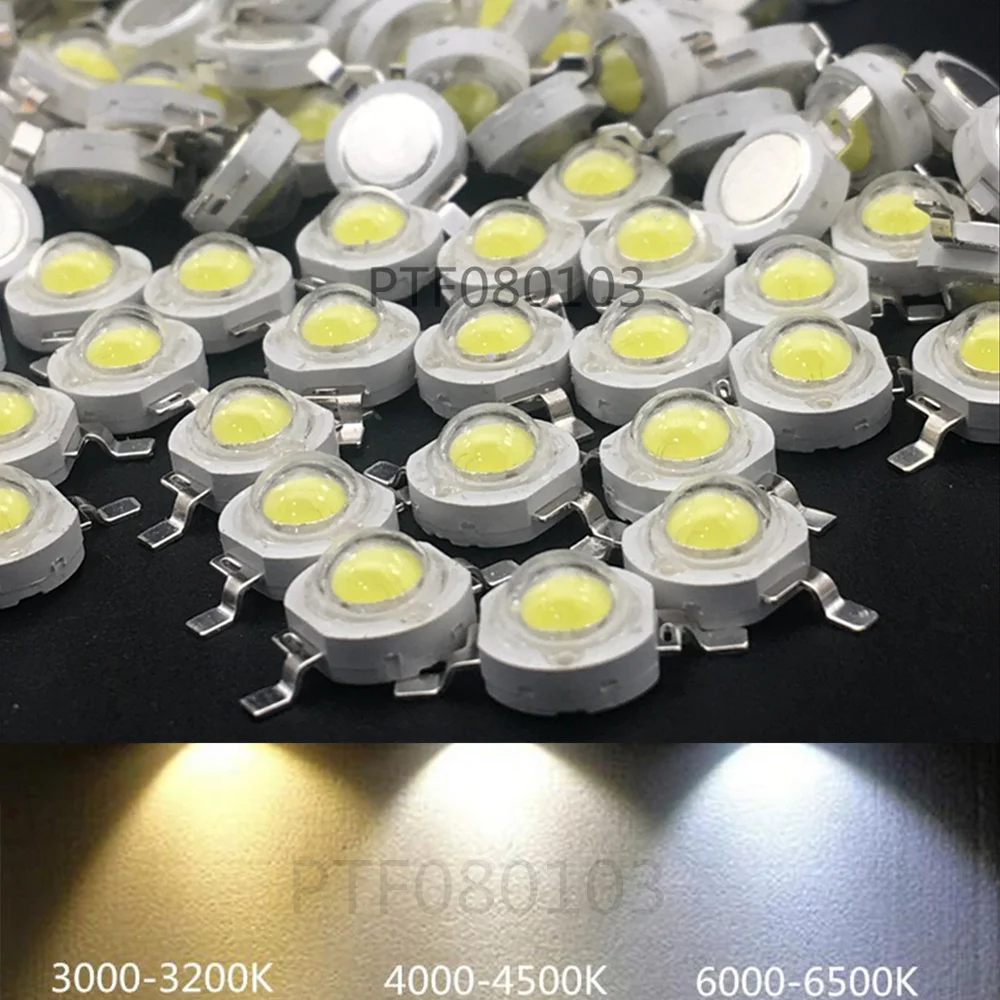 1W 3w High power LED Lamp bead Chips Warm white 3500K Neutral white4500K White 6000K high light bulb lights 100PCS
1W 3w High power LED Lamp bead Chips Warm white 3500K Neutral white4500K White 6000K high light bulb lights 100PCS