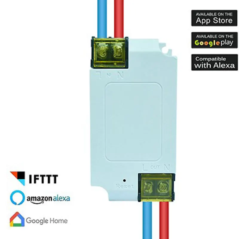 Беспроводной Wi-Fi переключатель для умного дома для Amazon Alexa Echo Google Assistant Home
Беспроводной Wi-Fi переключатель для умного дома для Amazon Alexa Echo Google Assistant Home