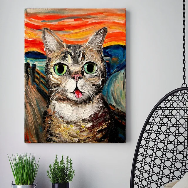 Landscape art conception, decorative painting, DIY digital family living room, bedroom sofa, background scream cat
Landscape art conception, decorative painting, DIY digital family living room, bedroom sofa, background scream cat