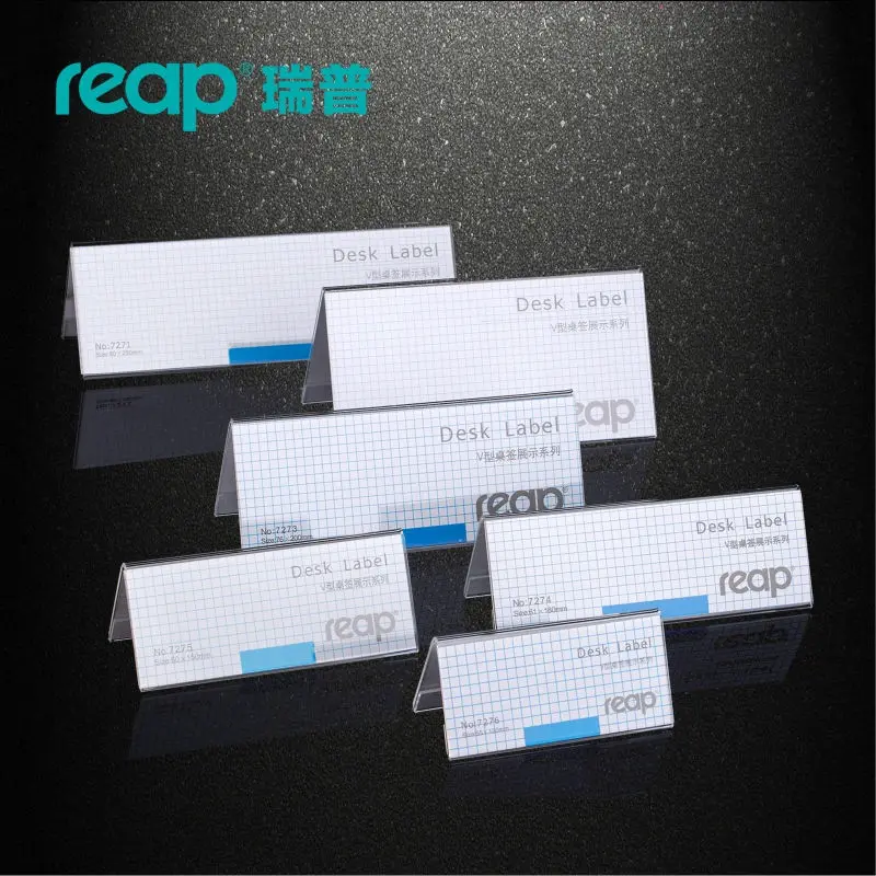 5-pack Reap mira acrylic v-shape desk sign holder card display stand table menu service Label office club business restaurant
5-pack Reap mira acrylic v-shape desk sign holder card display stand table menu service Label office club business restaurant