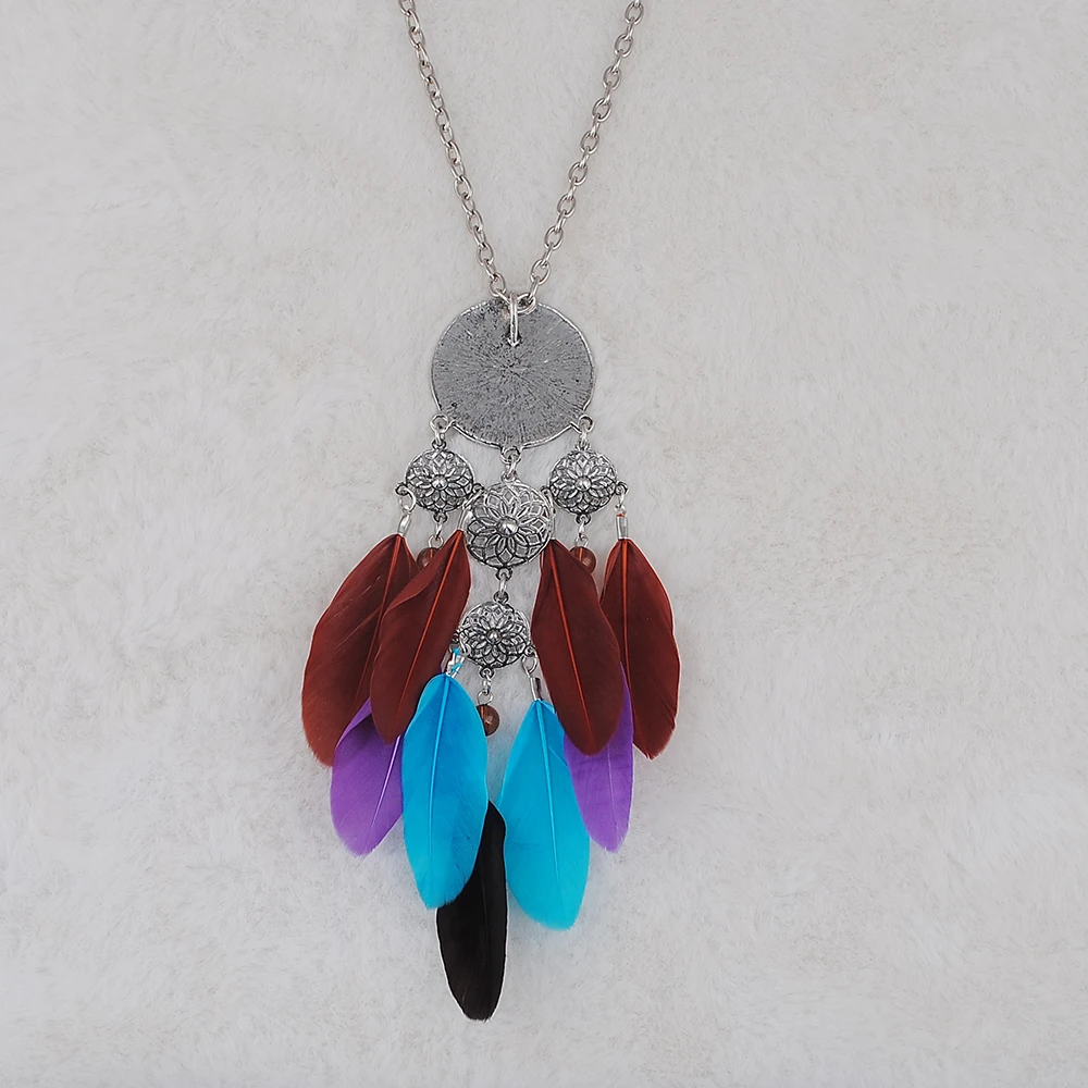 Women Bohemian Trendy Necklace&Pendants Colors Feather Statement Choker Necklace Antique Tribal Ethnic
Women Bohemian Trendy Necklace&Pendants Colors Feather Statement Choker Necklace Antique Tribal Ethnic