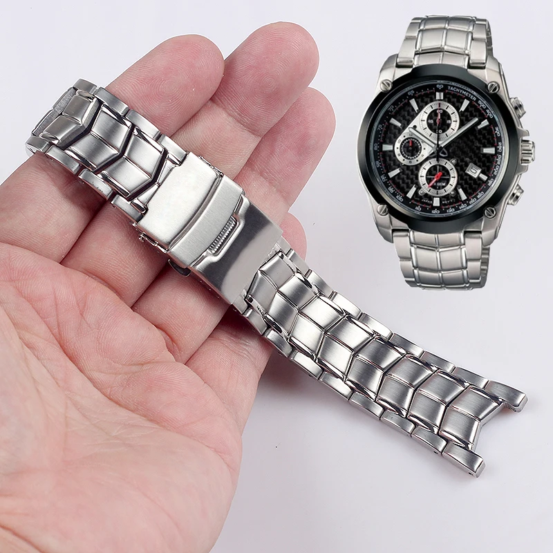 High Quality Solid Stainless Steel watchbands For EF-524 Men Watch Strap Band Metal Watch Bracelets Accessories 22MM
High Quality Solid Stainless Steel watchbands For EF-524 Men Watch Strap Band Metal Watch Bracelets Accessories 22MM