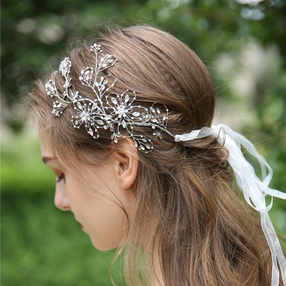 Vintage Silver Crystal Bridal Hair Vine Floral Side Accent Wedding Headband Crown Fashion Women Hair Accessories Prom Jewelry
Vintage Silver Crystal Bridal Hair Vine Floral Side Accent Wedding Headband Crown Fashion Women Hair Accessories Prom Jewelry