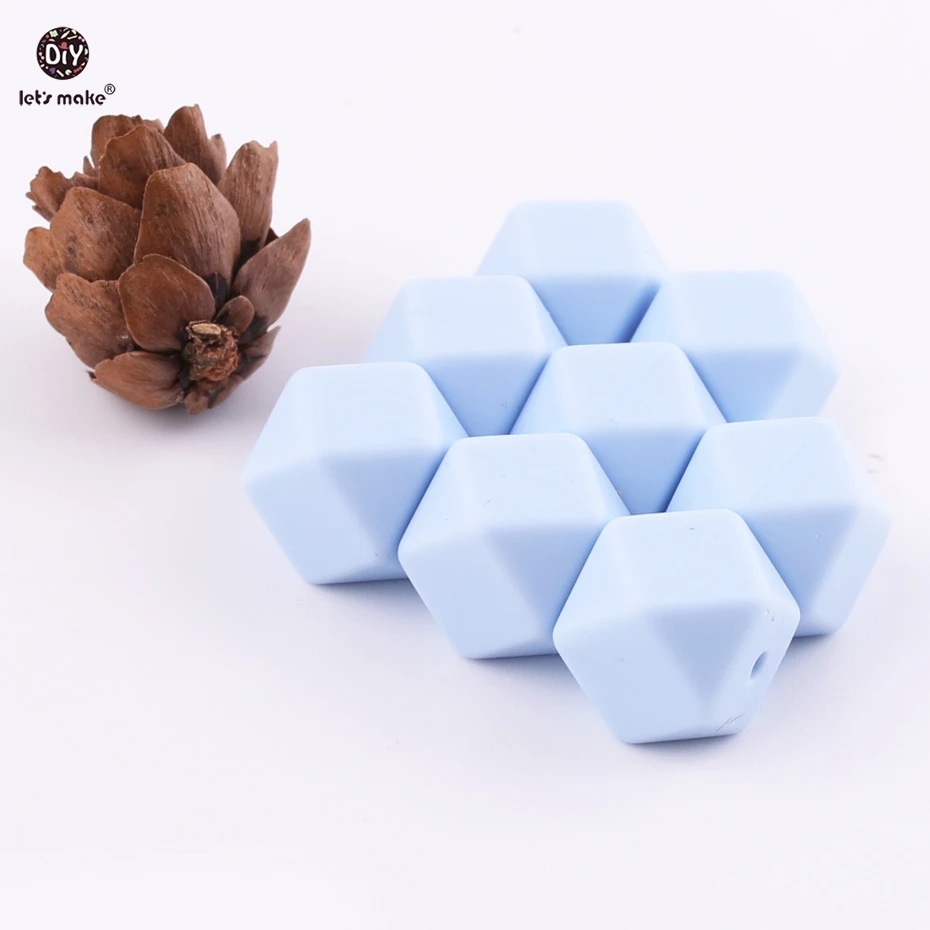 Let's make Candy Blue Color 10pc 14mm Silicone Teether Can Chew Octagonal Beads DIY Teething Hex Beads Baby Teether
Let's make Candy Blue Color 10pc 14mm Silicone Teether Can Chew Octagonal Beads DIY Teething Hex Beads Baby Teether