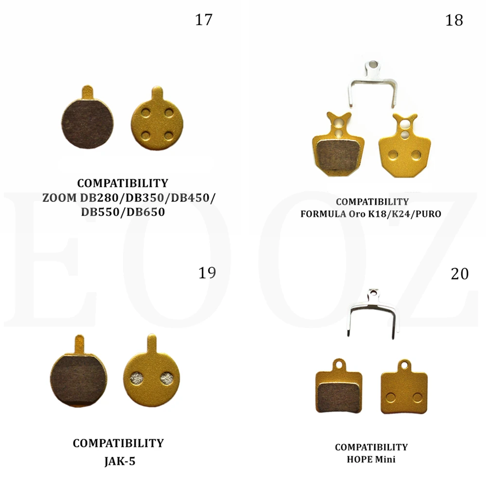 2 Pairs (4 Pieces) MTB Bicycle Bike Metal Metallic Disc Brake Pads For SHIMANO AVID HAYES MAGURA FORMULA HOPE ZOOM
2 Pairs (4 Pieces) MTB Bicycle Bike Metal Metallic Disc Brake Pads For SHIMANO AVID HAYES MAGURA FORMULA HOPE ZOOM