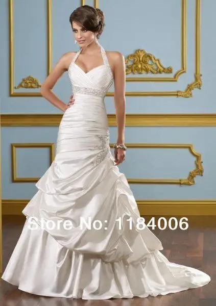 Free Shipping 2014 Hight quality Custom made white& ivory bridal A Line wedding gowns HK 031|gown hollywood|gown bridesmaidgown |