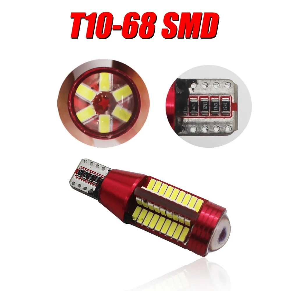 2 pcs * For universal cars instrument lights 2.16w 0.18A 760lm RGB T10 3014 license plate lights with 68smd
2 pcs * For universal cars instrument lights 2.16w 0.18A 760lm RGB T10 3014 license plate lights with 68smd