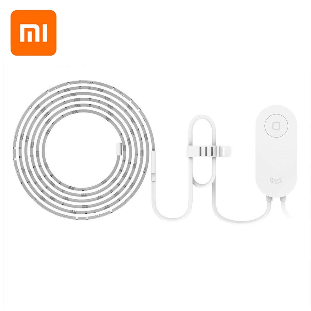 Xiaomi Yeelight RGB светодиодный 2 м умный свет полосы дом для приложения WiFi работает с Alexa