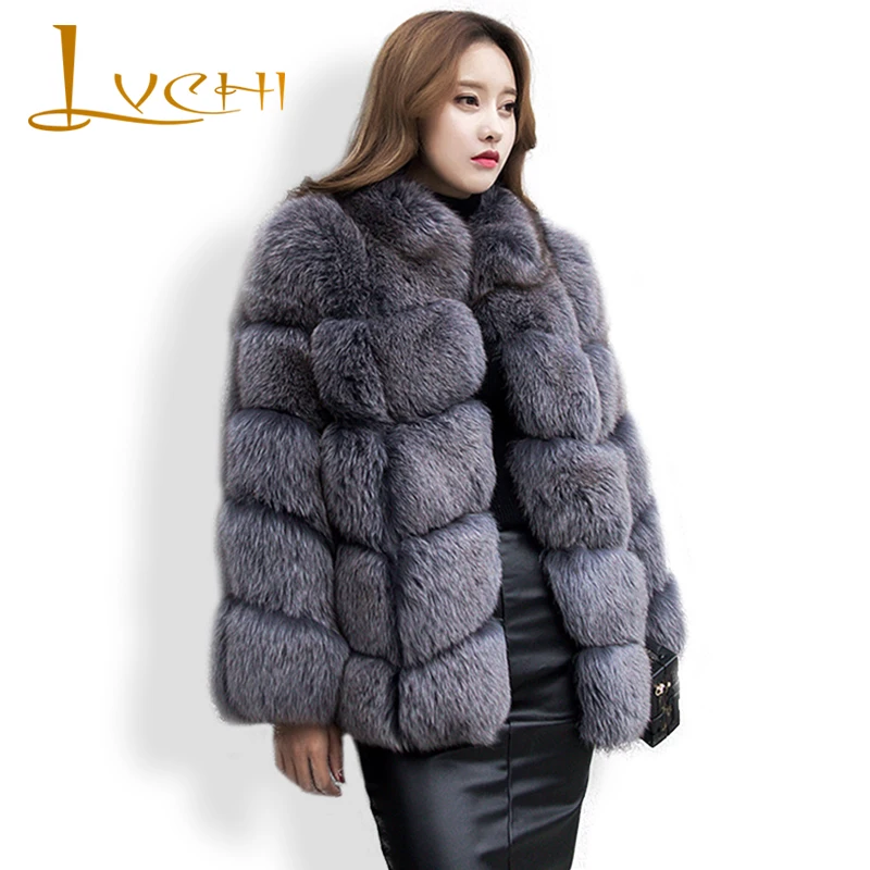 LVCHI Cold place Coat Female Pretty Women's winter fox skin Coats Natural fur Fox Fur Slim Outerwear 2019 Gray New Desgin
LVCHI Cold place Coat Female Pretty Women's winter fox skin Coats Natural fur Fox Fur Slim Outerwear 2019 Gray New Desgin