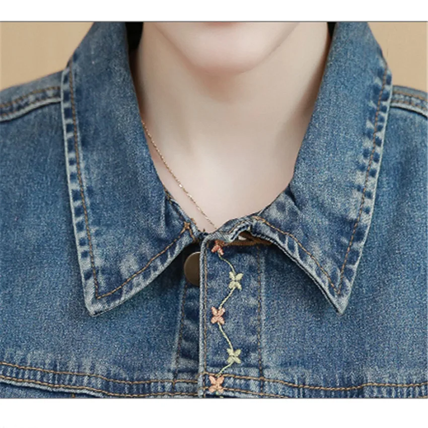 New Autumn Spring Embroidery Women Casual Jean Jackets Slim Female Cowboy Wears Coat Girl Long Sleeve Basic Jacket Outwear WZ081
New Autumn Spring Embroidery Women Casual Jean Jackets Slim Female Cowboy Wears Coat Girl Long Sleeve Basic Jacket Outwear WZ081