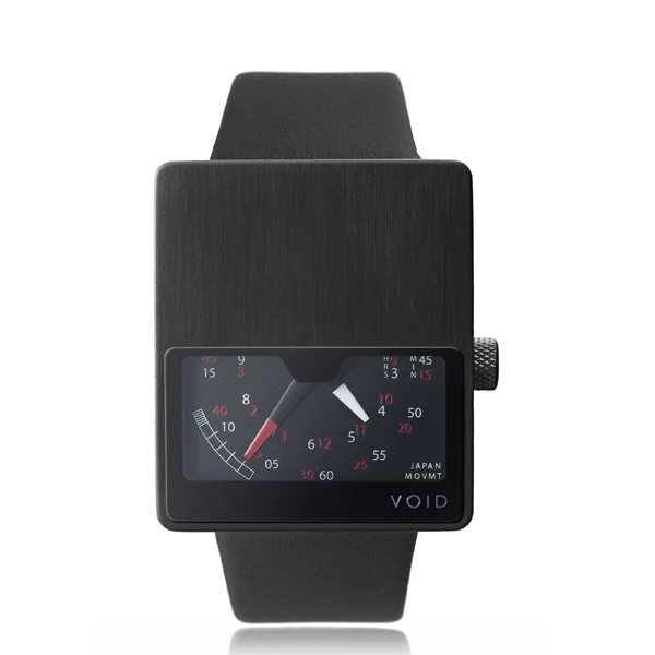 Japan VOID creative dashboard pointer Neutral watch fashion metal leather strap | Наручные часы